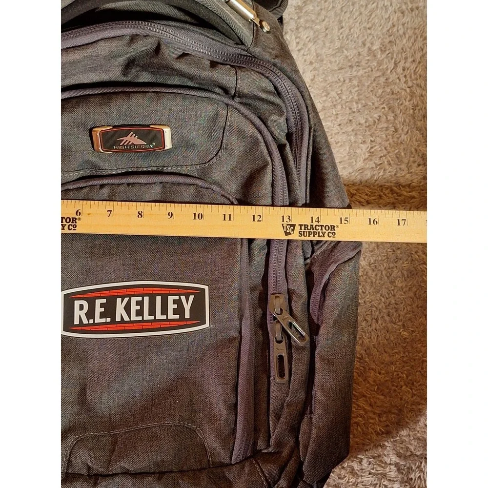High Sierra Gray Backpack RE KELLEY Heavy Duty Laptop Bag School Travel Like New